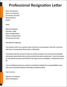 Job Resignation Letter Template (with Sample)