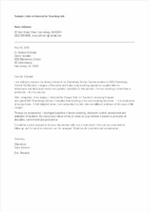 Letter Of Interest Template For Clerical Position