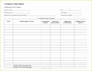 Free Printable Legal Timesheet Template